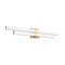 Z-Lite Zane Vanity, 2-Light, 32 In.W x 2.5 In.L x 5 In.H, Modern Gold/Frosted 1008-32W-MGLD-LED - alternate 5